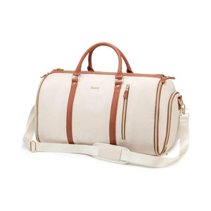 Kinmac 2-in-1 Garment Bag & 50L Travel Duffel, Water-Repellent PU Oxford