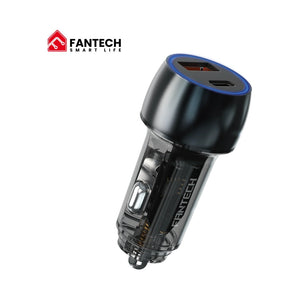 Fantech PowerMove PME302 Dual Port Car Charger, USB-A and USB-C, 45W Total