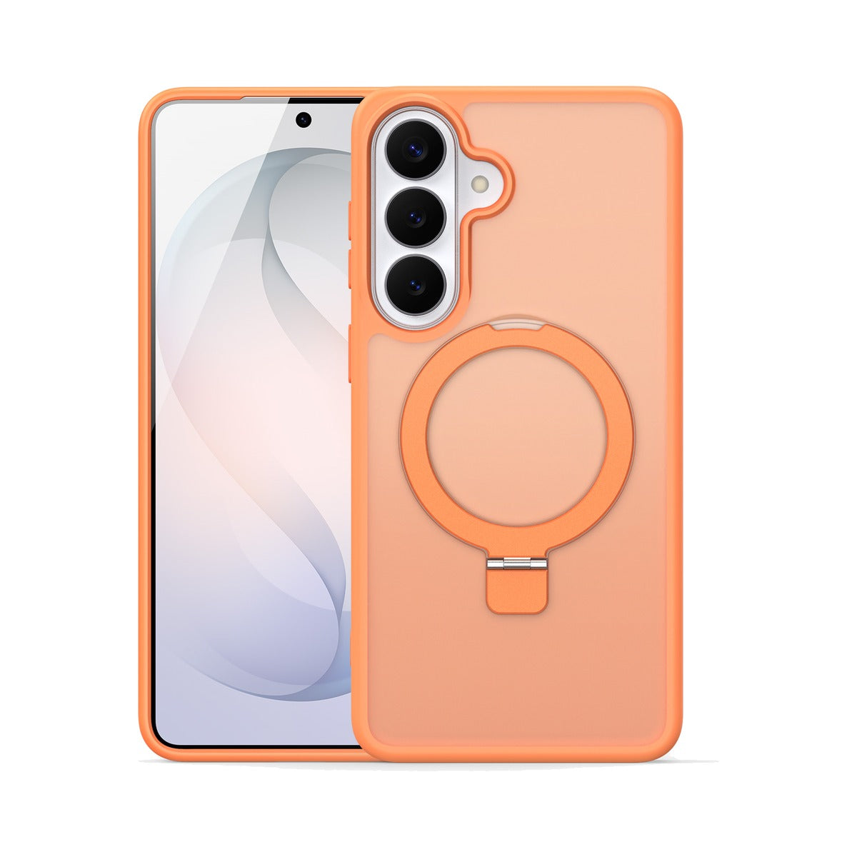 Dux Ducis Yind Series Case with Magnetic Stand for Samsung Galaxy S26 Plus (Orange)