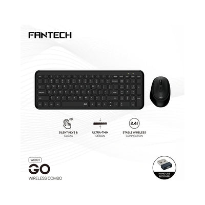 Fantech WK901 Go Ultra-Slim Wireless Silent Keyboard and Mouse Combo in Lebanon - OutGeeked