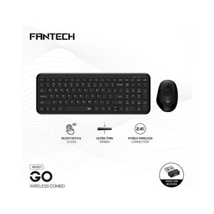 Fantech WK901 Go Ultra-Slim Wireless Silent Keyboard and Mouse Combo