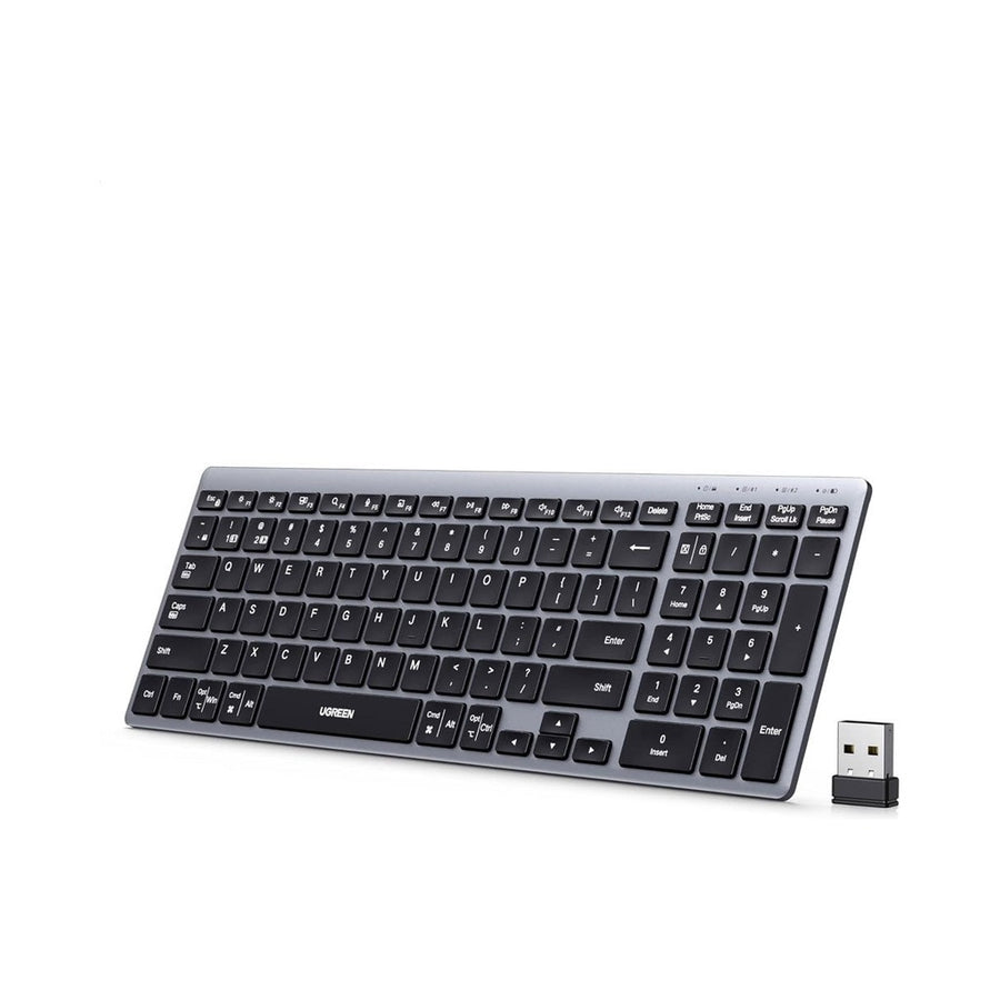 UGREEN Ultra-Slim Wireless Keyboard Bluetooth 5.4 & 2.4GHz (75163) in Lebanon - OutGeeked