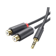 UGREEN 3.5mm Male to 2 RCA Female Stereo Y Adapter, Gold-Plated (10547) in Lebanon - OutGeeked