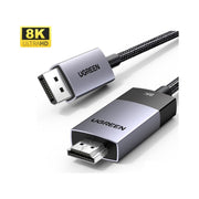 UGREEN DisplayPort 1.4 to HDMI 2.1 8K Cable, Male to Male, 2M (80397) in Lebanon - OutGeeked