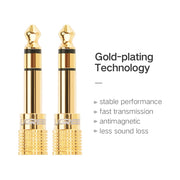 UGREEN 6.35mm Male to 3.5mm Female Adapter, Gold-Plated Brass (20503) in Lebanon - OutGeeked