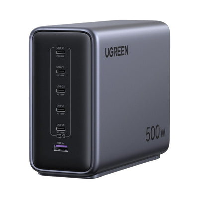 UGREEN Nexode 500W GaN 6-Port Desktop Charging Station (55550B) in Lebanon - OutGeeked