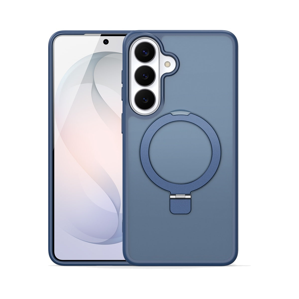 Dux Ducis Yind Series Case with Magnetic Stand for Samsung Galaxy S26 (Dark Blue)