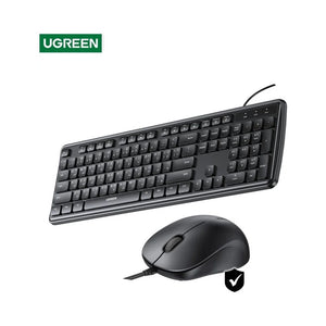 UGREEN Wired Keyboard and Silent Mouse Combo, English/Arabic (65777)