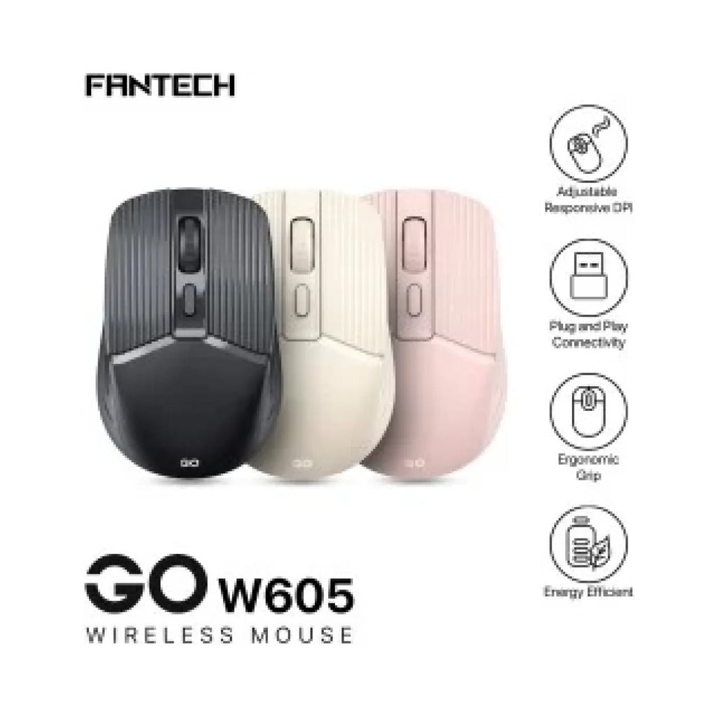 Fantech W605 Go 2.4GHz Optical Wireless Mouse, 1600 DPI in Lebanon - OutGeeked