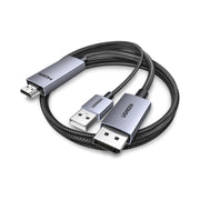 UGREEN HDMI to DisplayPort Cable 4K@60Hz, 2M Braided Aluminum (55329) in Lebanon - OutGeeked