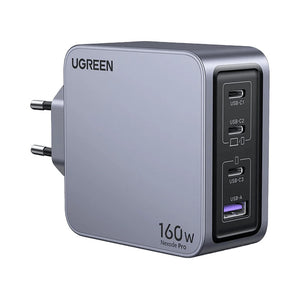 UGREEN Nexode Pro 160W GaN 4-Port Wall Charger with USB-C to USB-C Cable (25877)