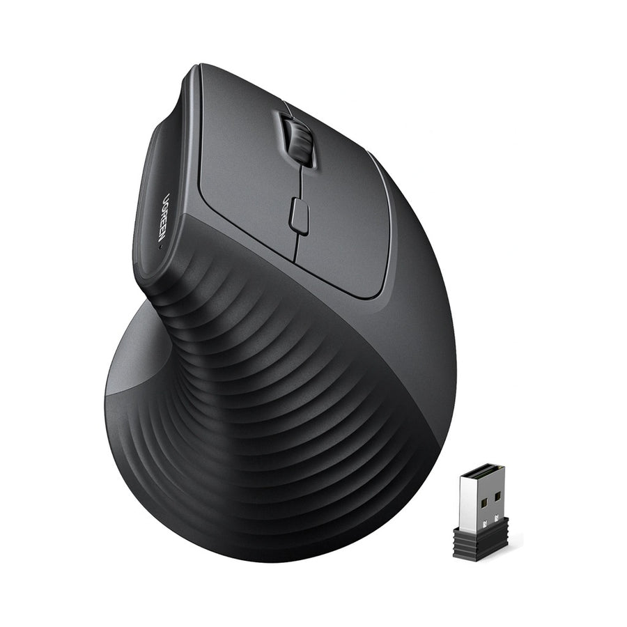 UGREEN Ergonomic Vertical Silent Wireless Mouse 4000 DPI, Bluetooth & 2.4G in Lebanon - OutGeeked