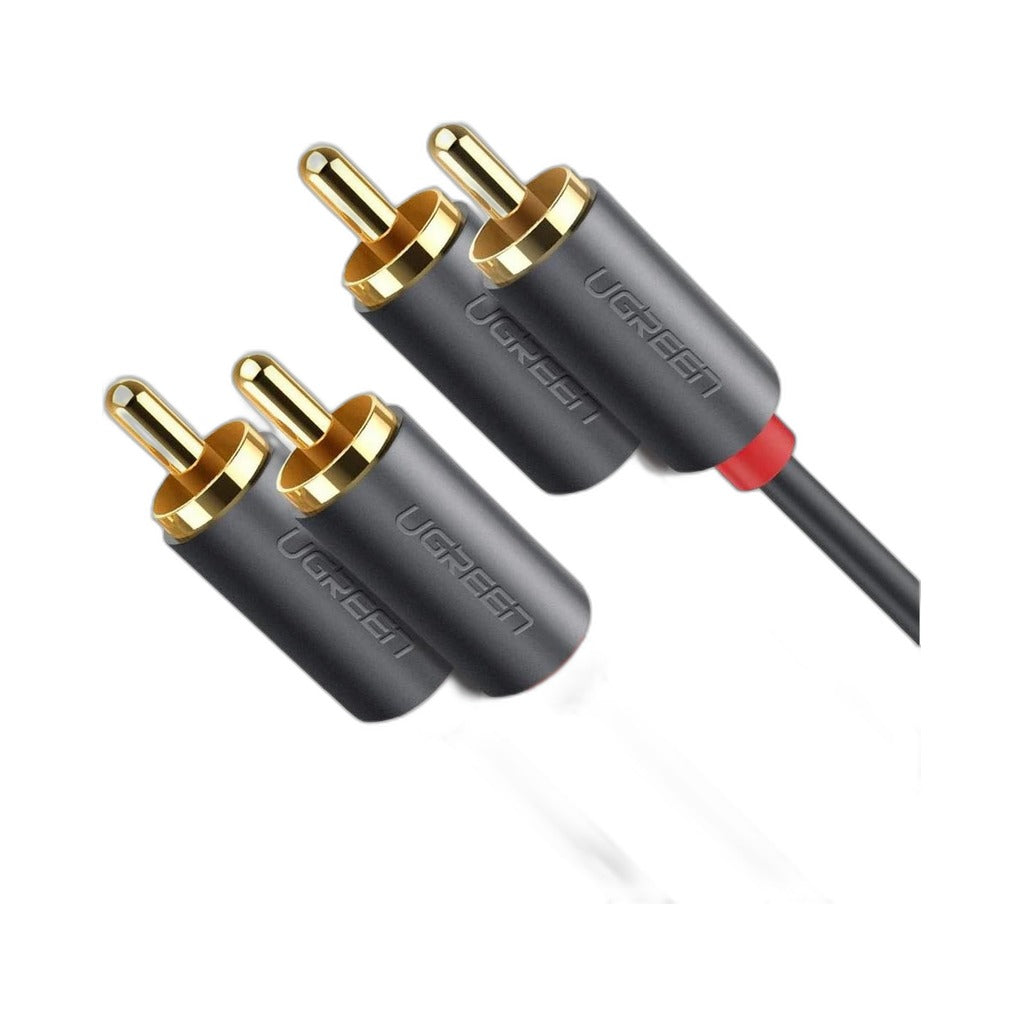 UGREEN 2RCA Male to 2RCA Male Audio Aux Cable, Gold-Plated in Lebanon - OutGeeked