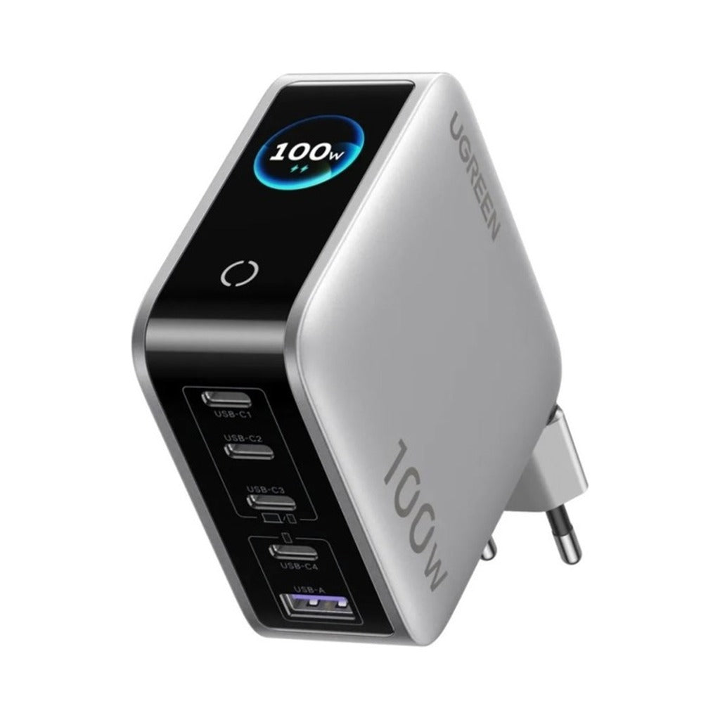 UGREEN 100W GaN 5-in-1 USB-C Wall Charger with Smart Digital Display (65620B) in Lebanon - OutGeeked