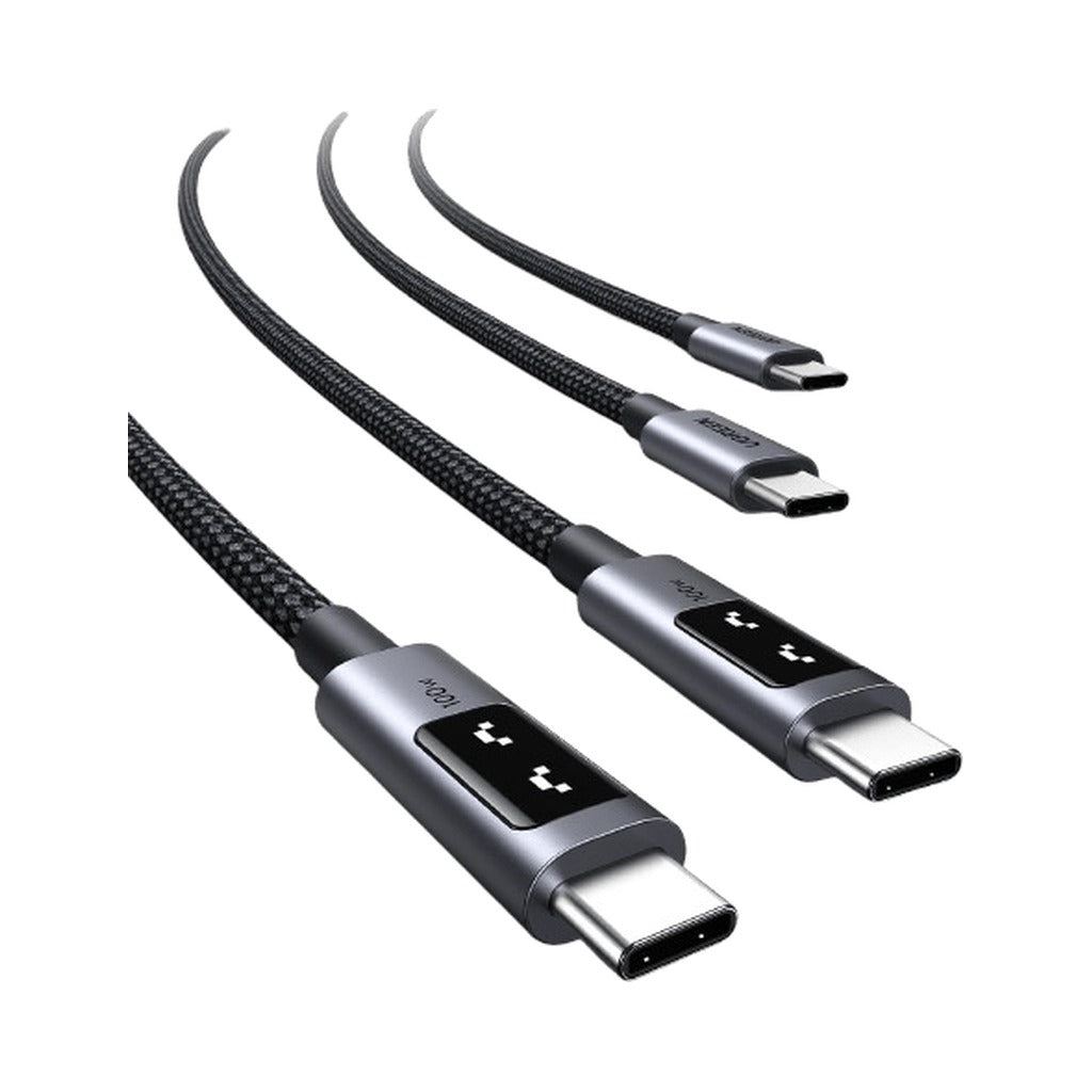 UGREEN USB-C to USB-C 100W Braided Cable with LED Indicator in Lebanon - OutGeeked