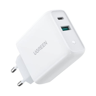 UGREEN 38W Dual-Port USB-A + USB-C Fast Wall Charger (60468) in Lebanon - OutGeeked