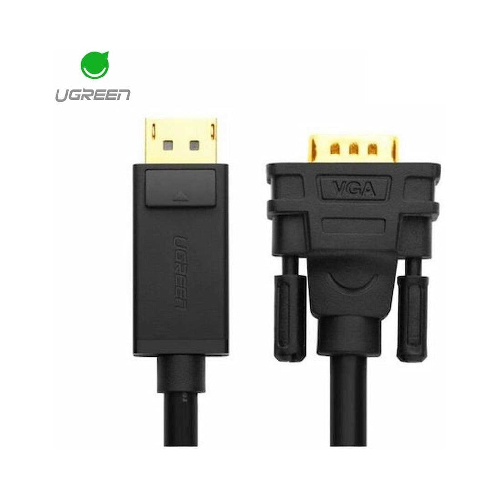 UGREEN DisplayPort Male to VGA Male Cable 1.5M, Full HD 1920x1200 (10247) in Lebanon - OutGeeked