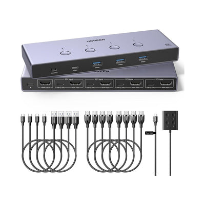 UGREEN 8K 4-Port HDMI KVM Switch Box for 4 PCs, 1 Monitor (55397) in Lebanon - OutGeeked