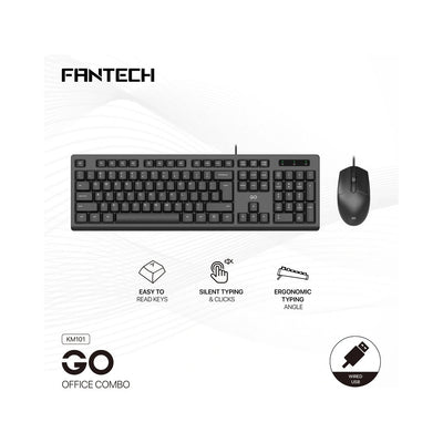 Fantech KM101GO Wired Keyboard and Mouse Combo, English and Arabic in Lebanon - OutGeeked
