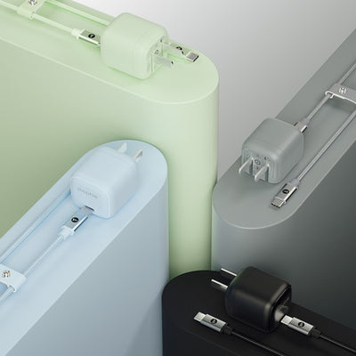 Mophie 30W USB-C GaN Charger + Cable Bundle (30W/GaN, 60W/1M) - Black