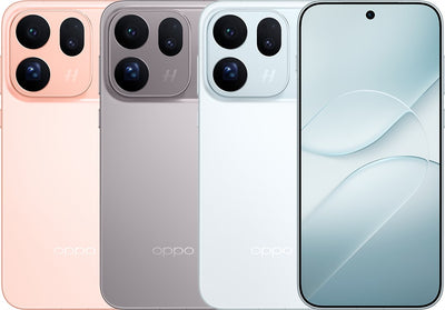 OPPO Find X10 in Glow Coral, Mist Grey and Glacier Blue