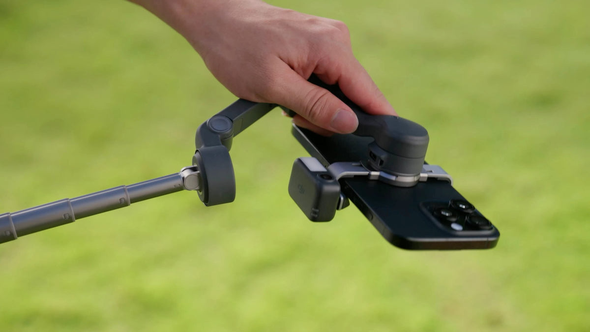 DJI Osmo Mobile 8 - Ten hours. And it charges your phone.