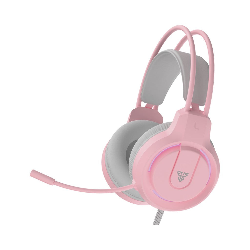 Fantech HQ53 Flash USB Gaming Headset with Red LED - Pink