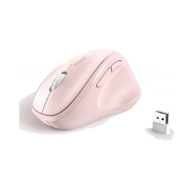 Micropack Ergonomic Silent Wireless Mouse 1600 CPI (MP-V01W) - Pink