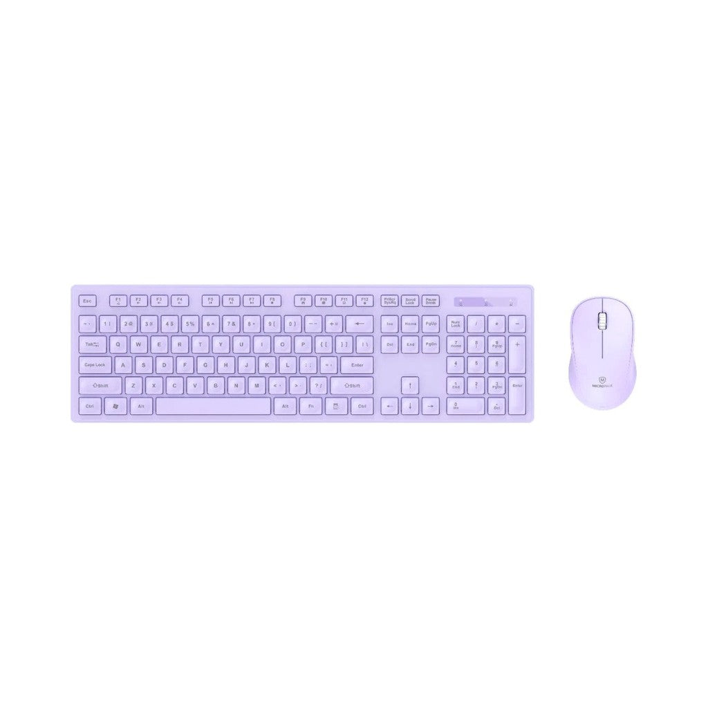 Micropack KM-237W Wireless Keyboard & Mouse Combo, 2.4GHz - Purple