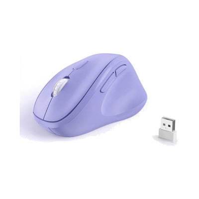 Micropack Ergonomic Silent Wireless Mouse 1600 CPI (MP-V01W) - Purple