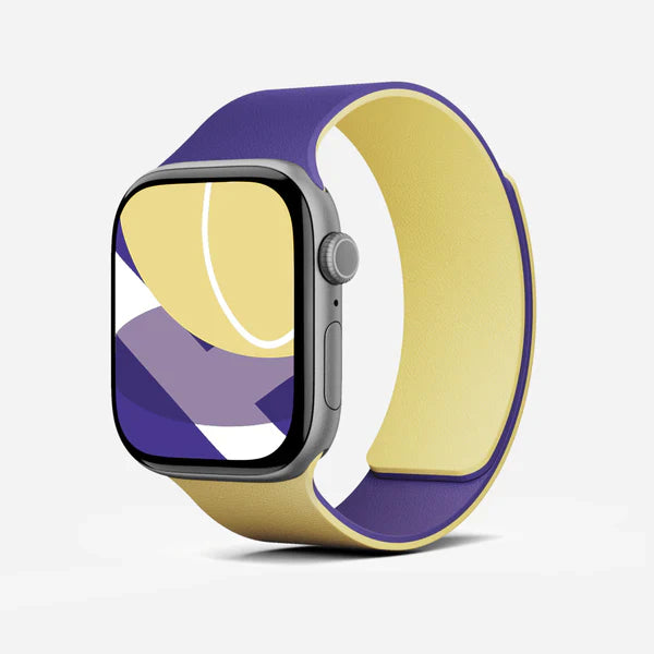 MOFT Snap Duo Watch Bands for Apple Watch 44/45/46/49mm (Strike Yellow x Poise Purple)