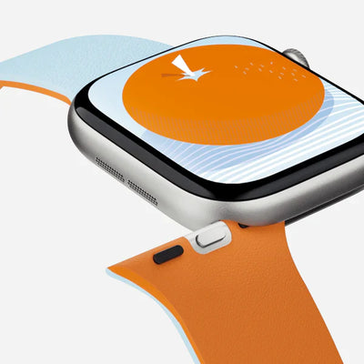 MOFT Snap Duo Watch Bands for Apple Watch 44/45/46/49mm (Wake Orange x Swell Blue)