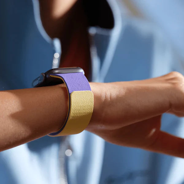 MOFT Snap Duo Watch Bands for Apple Watch 44/45/46/49mm (Strike Yellow x Poise Purple)