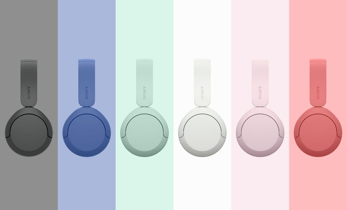 Sony WH-CH530 wireless headphones in all six colours