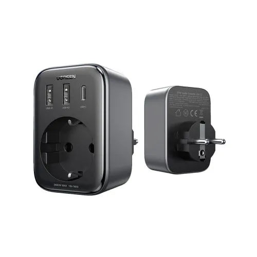 UGREEN 30W 4-in-1 Wall Outlet Extender (PD30W/QC4.0 | 2xUSB + 1xUSB-C)