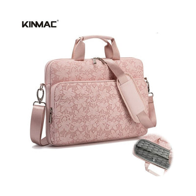 Kinmac 3-Way Convertible Laptop Bag with 360° Protection - Cloud Flower