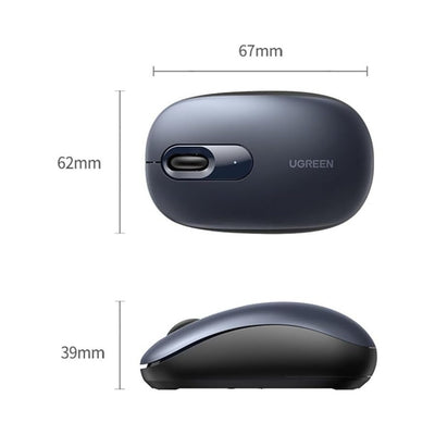 UGREEN 2.4GHz Wireless Mouse 2400 DPI with Silent Click - Dusty Blue