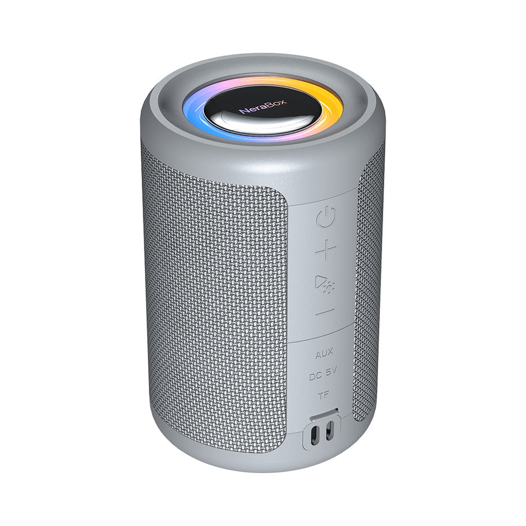 Fantech BS154 NeraBox IPX4 Bluetooth 5.4 Speaker, 5W RMS with RGB Glow - Gray