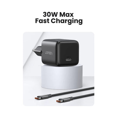 UGREEN 30W GaN USB-C Fast Wall Charger - Gray