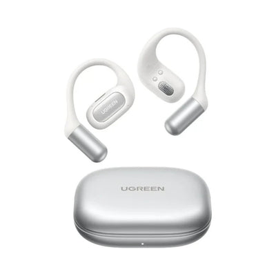 UGREEN FitBuds Open-Ear Wireless Earbuds with ENC, Bluetooth 6.0 - White