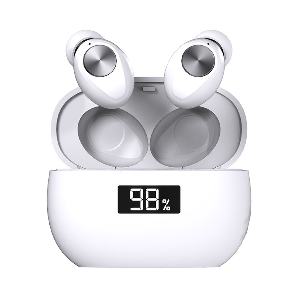 Fantech TW14 Wave 14 Bluetooth 5.3 Wireless Earbuds, 24 Hours Playtime - White