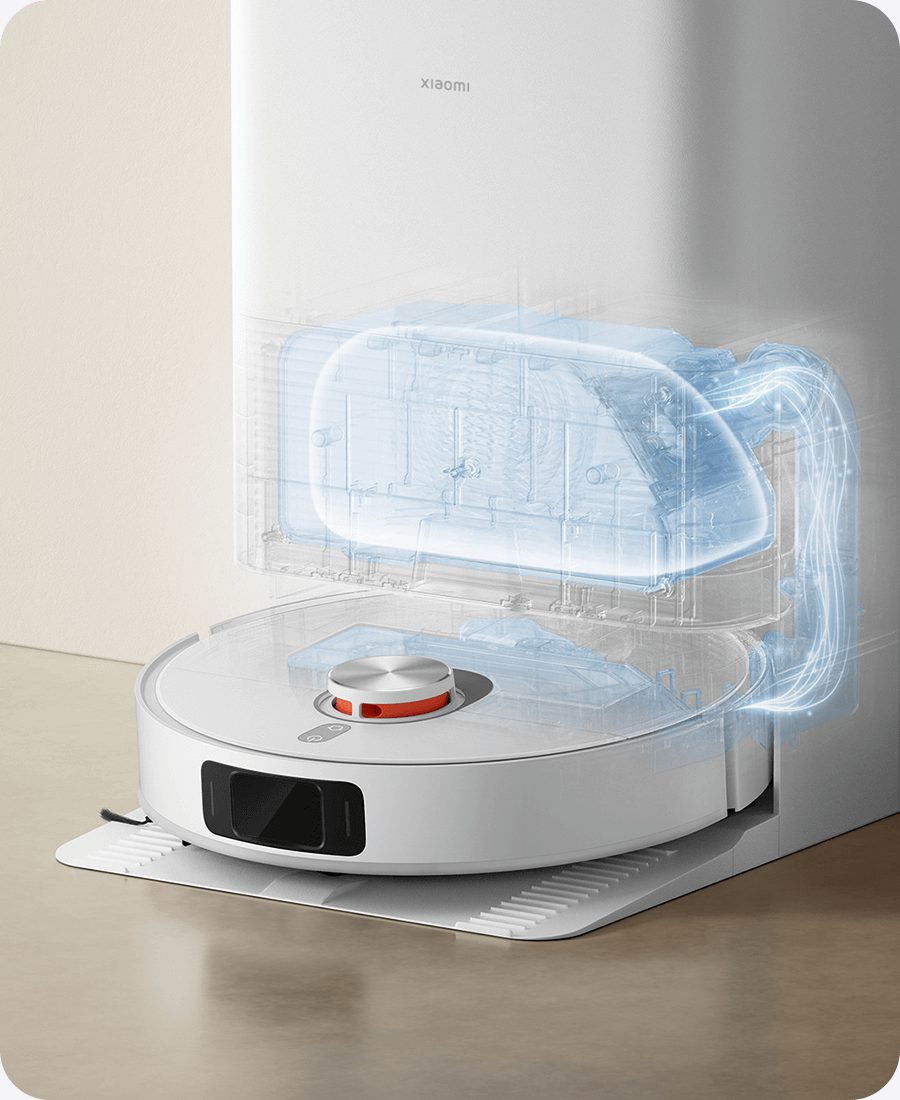 Xiaomi Robot Vacuum X20 Pro - Empties into a 2.5L bag.
