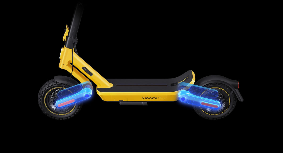 Xiaomi Electric Scooter 6 Ultra - Dual swing arms.