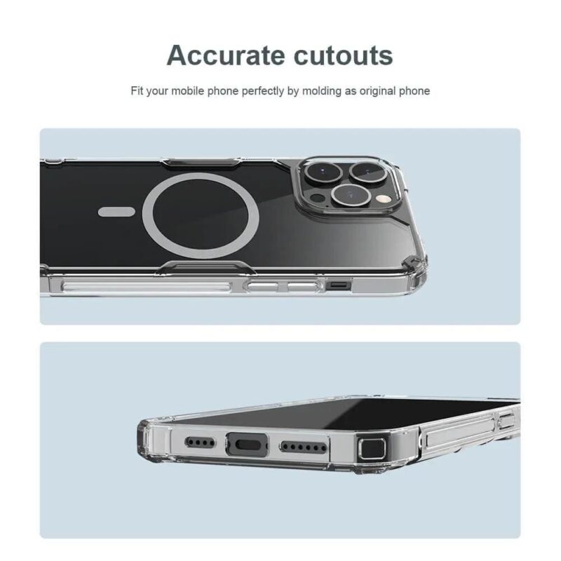 Nillkin Nature TPU Pro Magnetic Clear Case for Apple iPhone 15 Pro