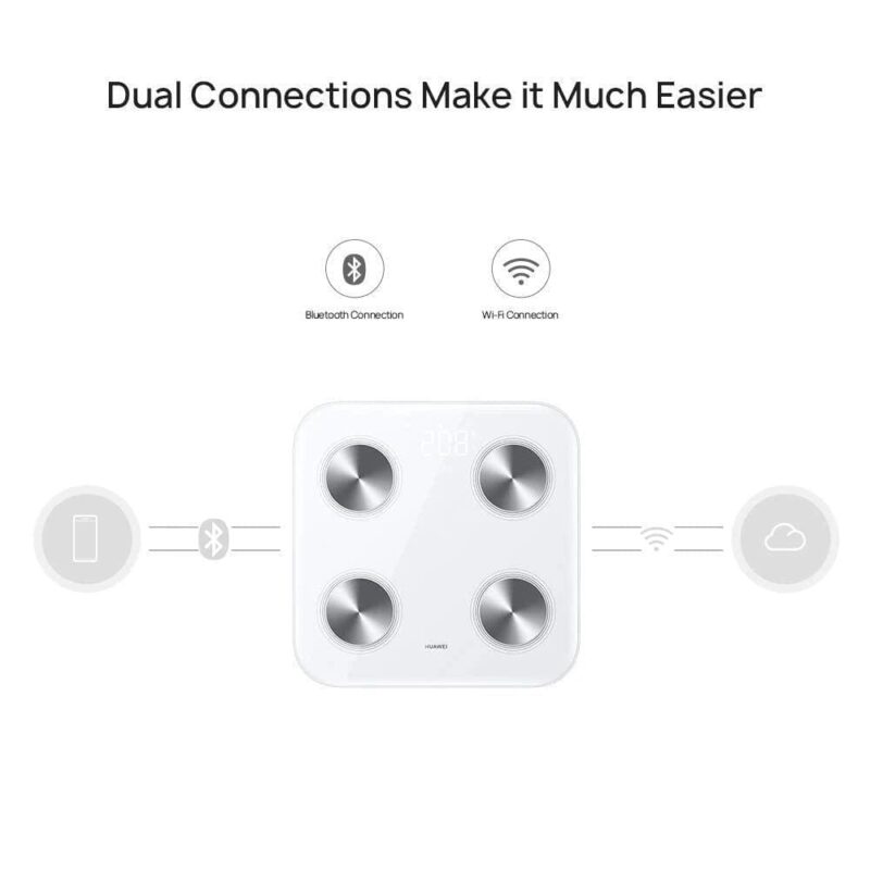Huawei Scale 3 (Smart Body Composition Scale, Body Fat Rate, Muscle Mass with Wi-Fi and Bluetooth Support)