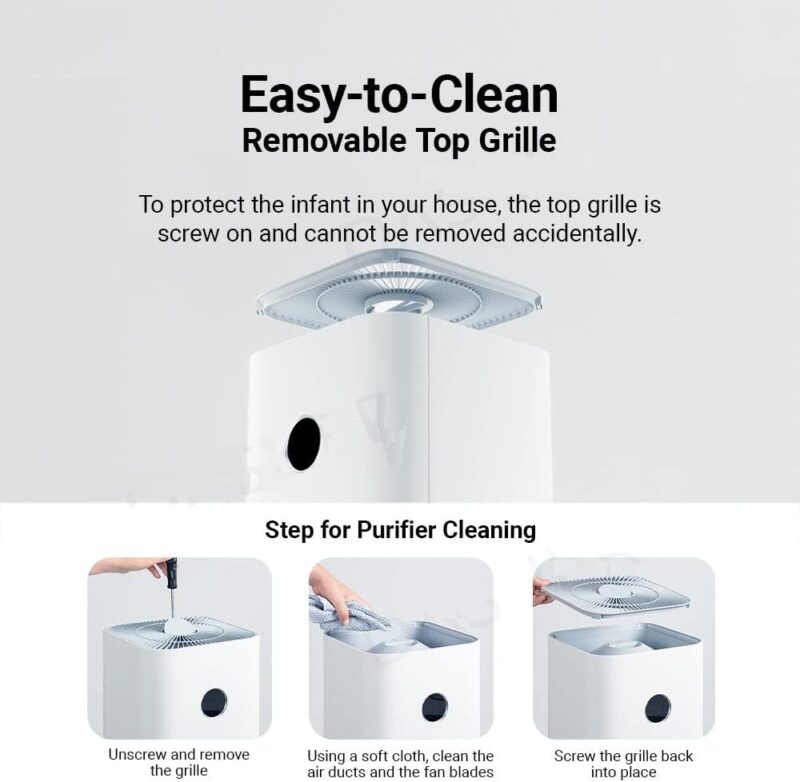 Xiaomi Smart Air Purifier 4 Pro (Covers Up To 60sqm, OLED Touch Screen Display, Mi Home App, Works With Alexa)