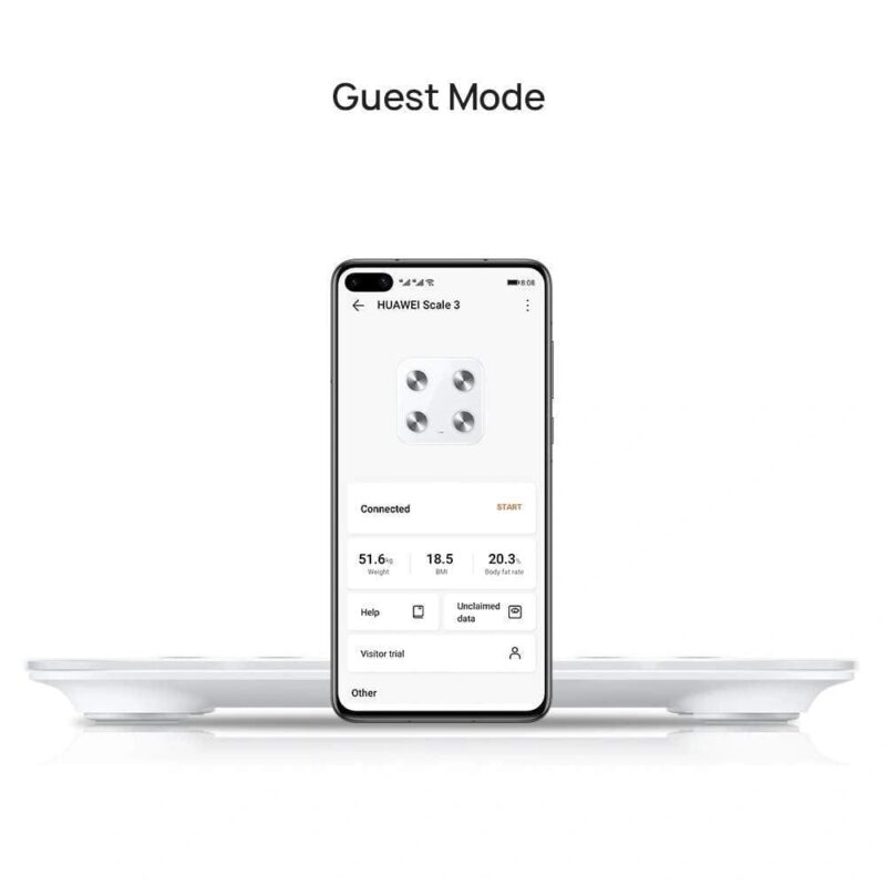 Huawei Scale 3 (Smart Body Composition Scale, Body Fat Rate, Muscle Mass with Wi-Fi and Bluetooth Support)