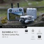 DJI Mini 4 Pro Fly More Combo Plus (DJI RC2) – Folding Mini-Drone with 4K HDR Video Camera and Remote Control