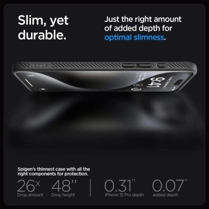 Spigen – Liquid Air Armor – Apple iPhone 15 Pro