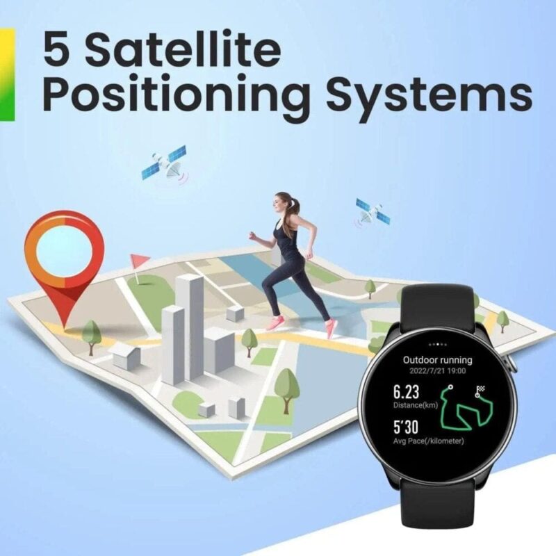 Amazfit GTR Mini (43mm, 14-Day Battery Life, GPS, AI Fitness App, Heart Rate & Health Monitoring, Activity Tracker, Android/iOS Compatible)
